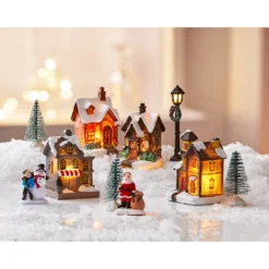 LED-Winterdorf,10-teilig