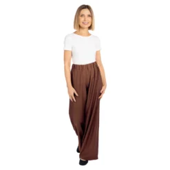 Leichte Sommerhose braun / dunkles Kupfer