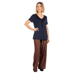 Leichte Sommerhose braun / dunkles Kupfer