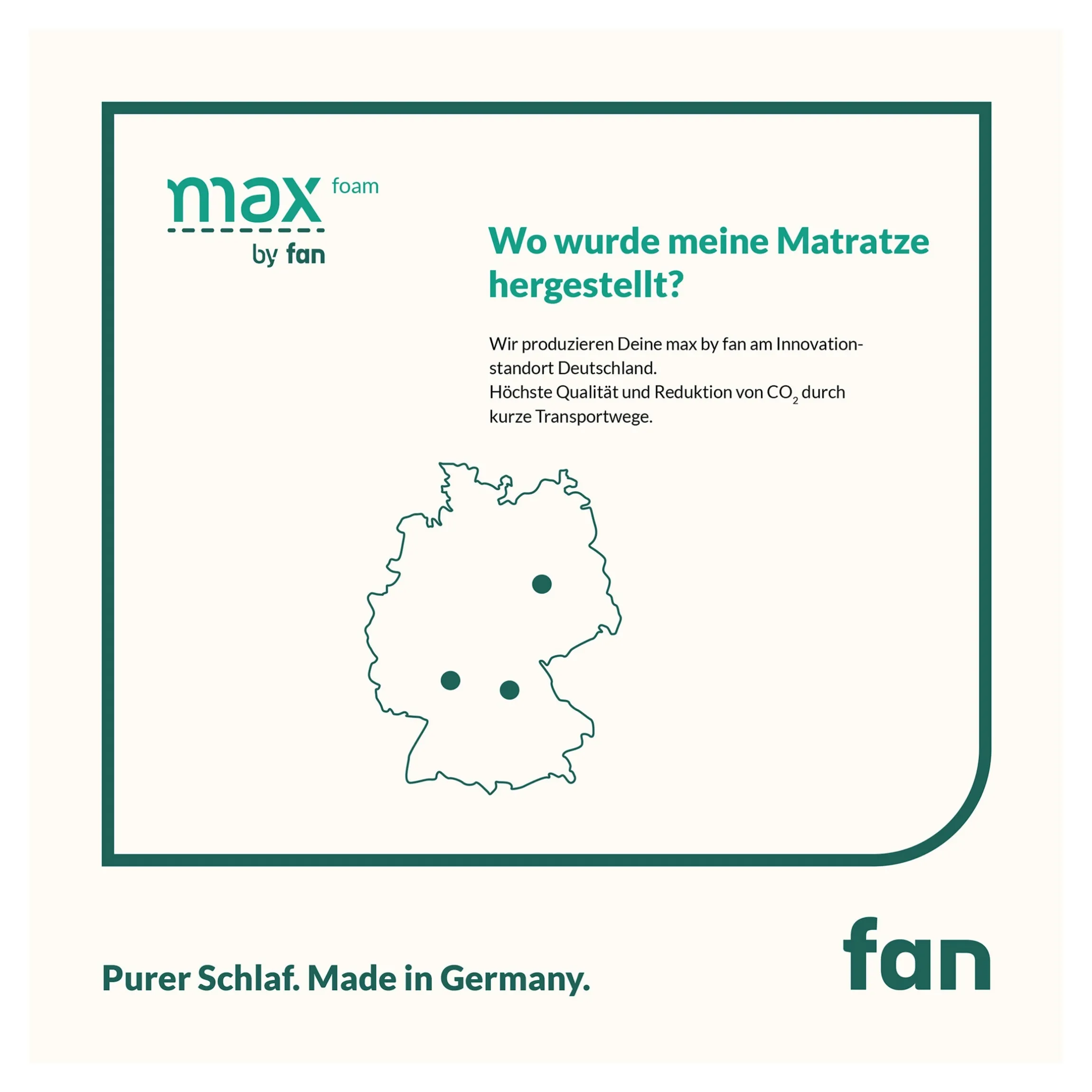 Matratze max foam by fan