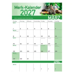 Merk-Kalender 2027 Tierbabies