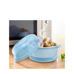Mikrowellen-Kartoffelgarer "Maxi", 3-teilig blau
