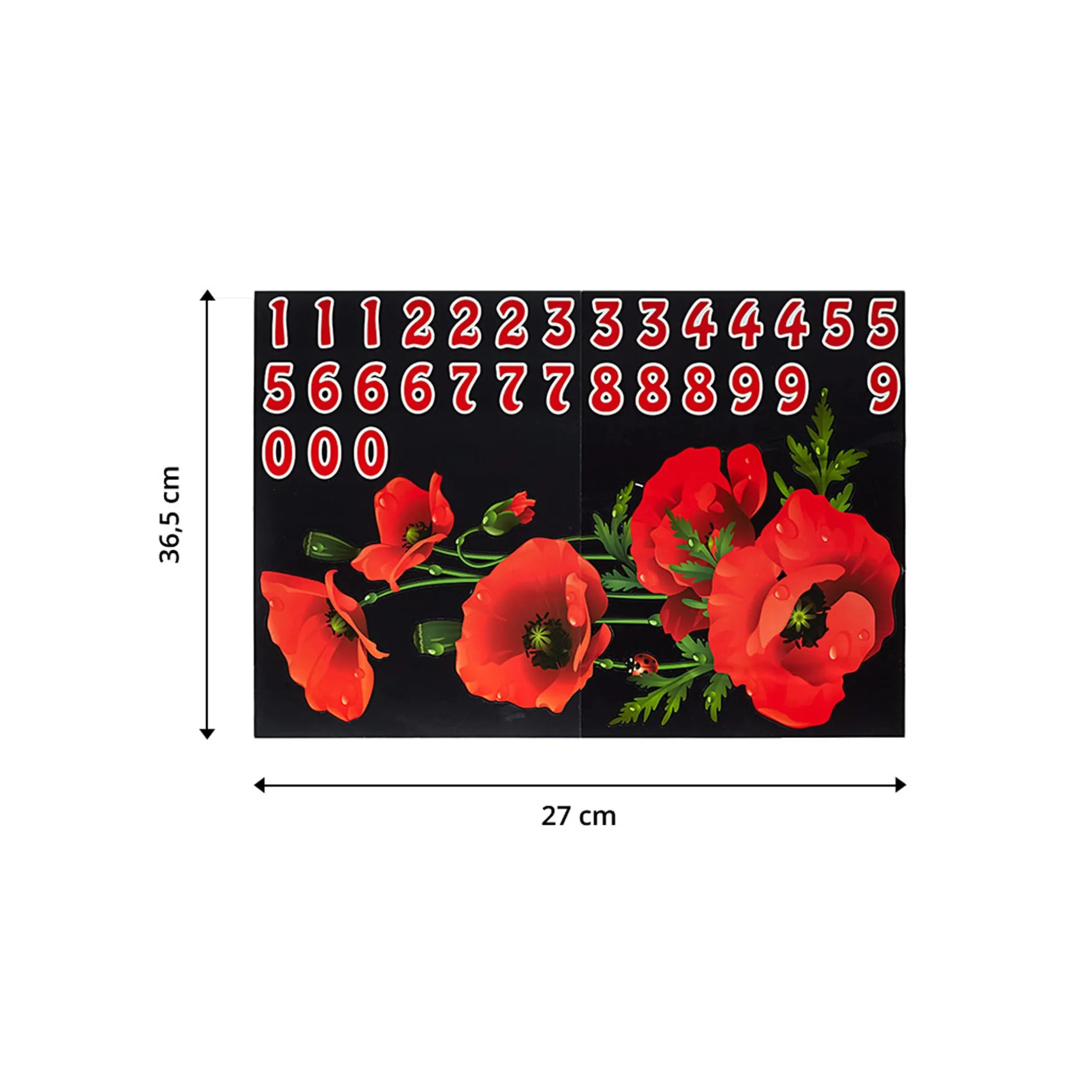 Mülltonnen-Aufkleber Mohnblumen