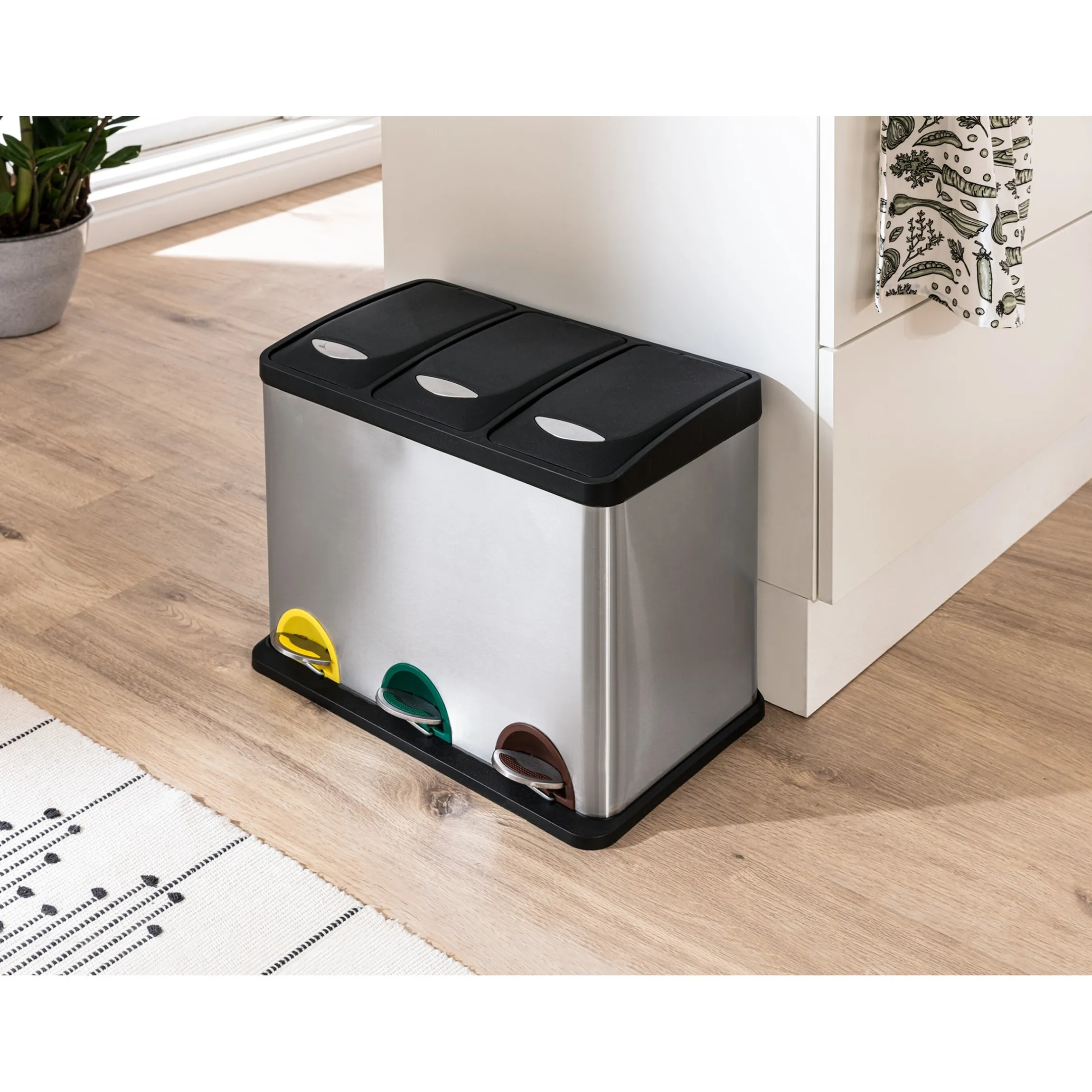 Mülltrennsystem „Premium“, 3 Fächer je 8,5 l