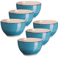 Müslischalen-Set, Steingut LUMACA Dunkelblau