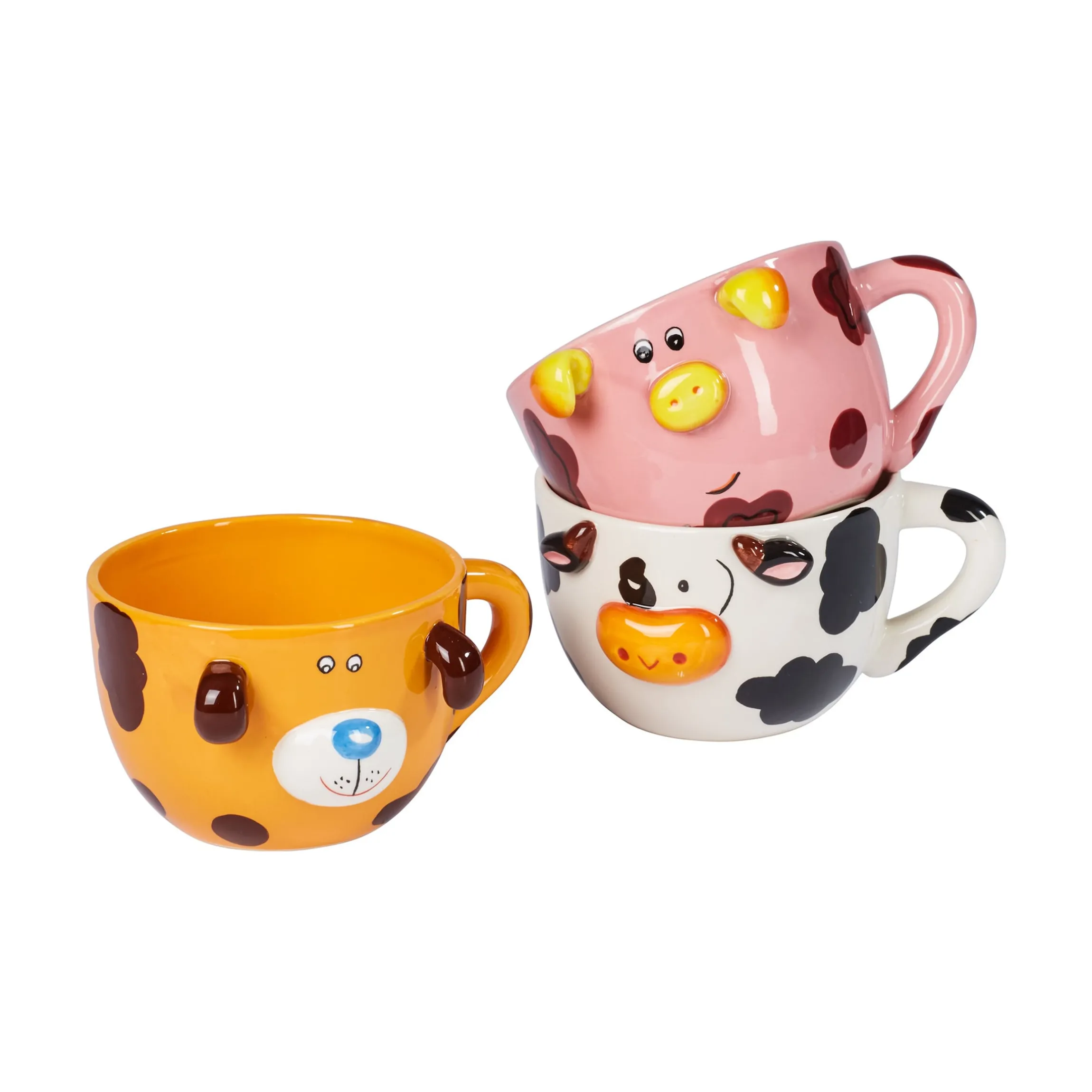 Müsli-Tassen-Set "Bauernhof", 3 Stück
