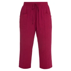Musselin-Capri-Hose „Moni“ beere