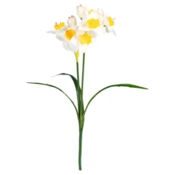 Narzissen-Kunstblumenstrauß weiß