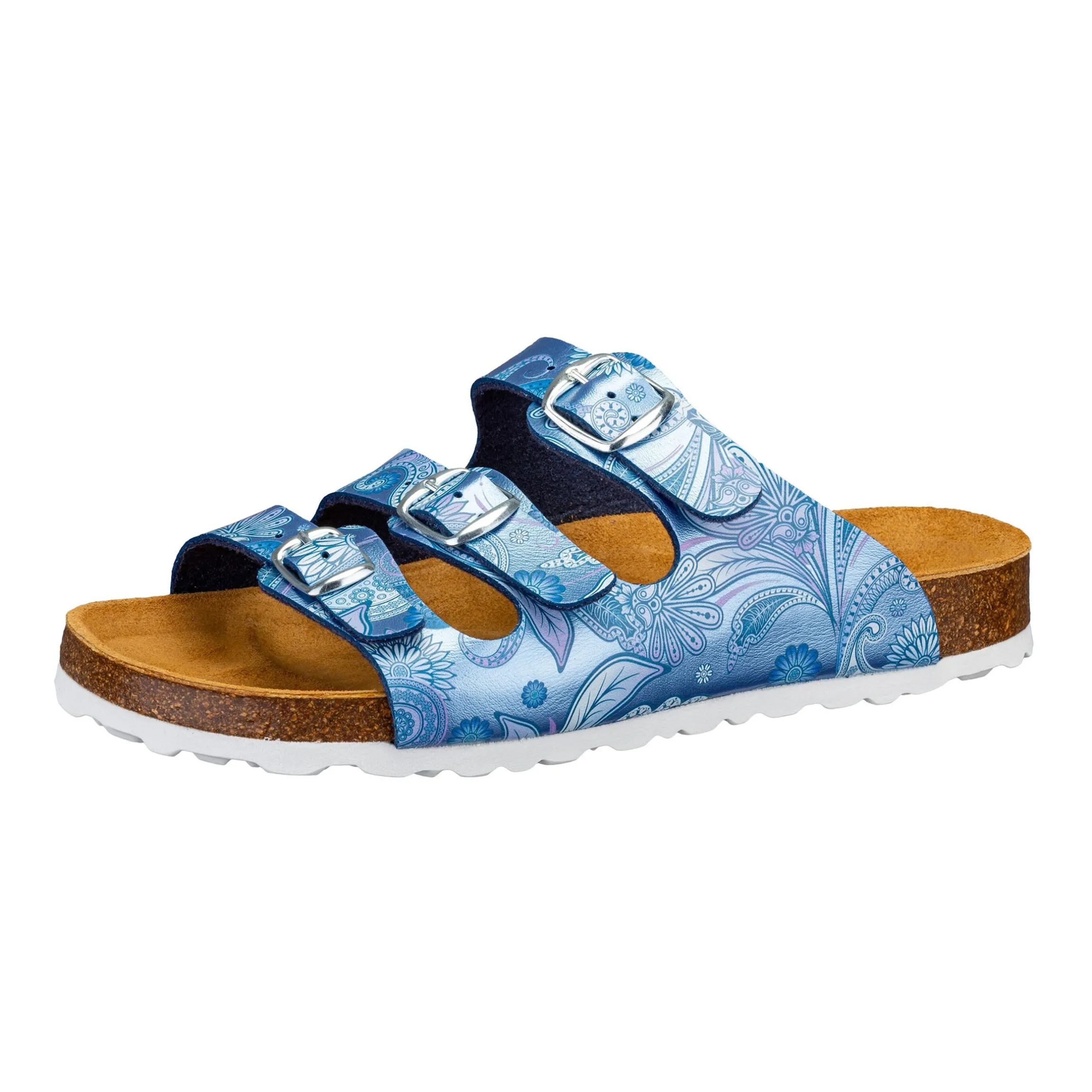 Pantolette "Bioline Lady Power" blau