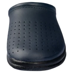 Pantolette mit Leder für Damen blau