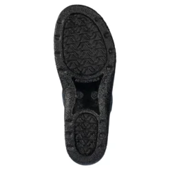 Pantolette mit Leder für Damen blau