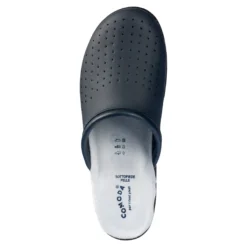Pantolette mit Leder für Damen blau