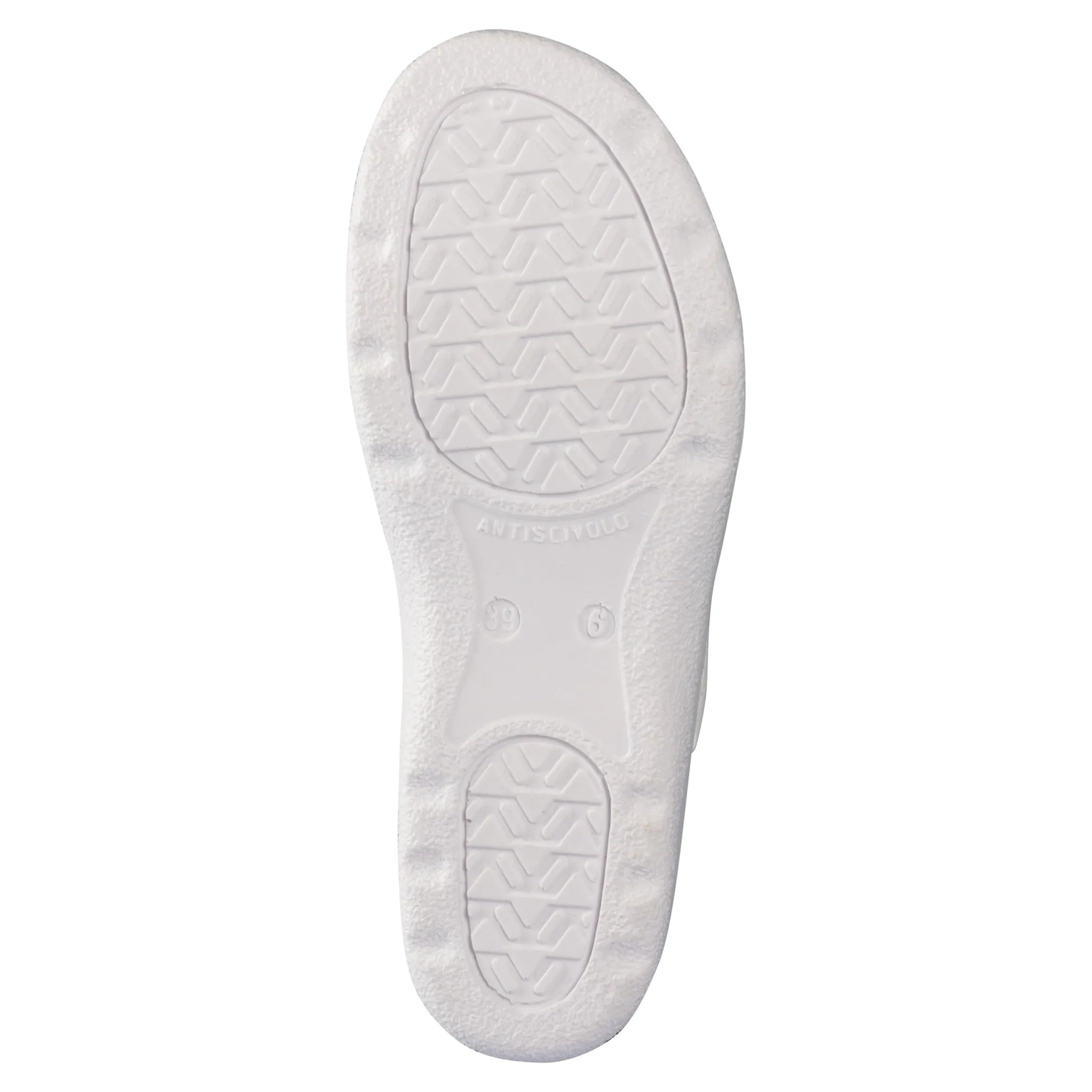 Pantolette mit Leder für Damen weiß