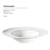 Pastateller Set, Steinzeug Unico Weiß