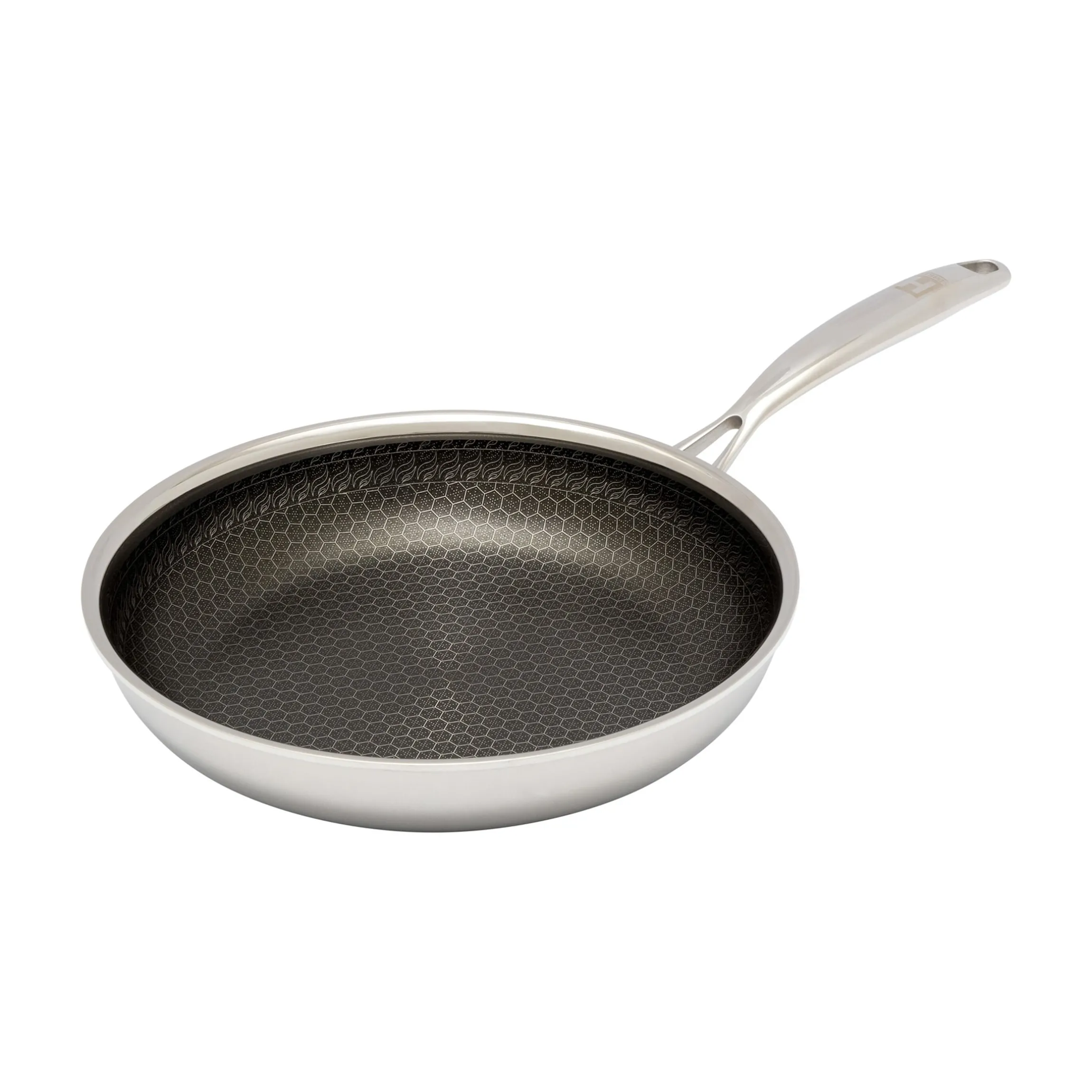 Pfanne mit Wabenstruktur, Edelstahl 24 cm