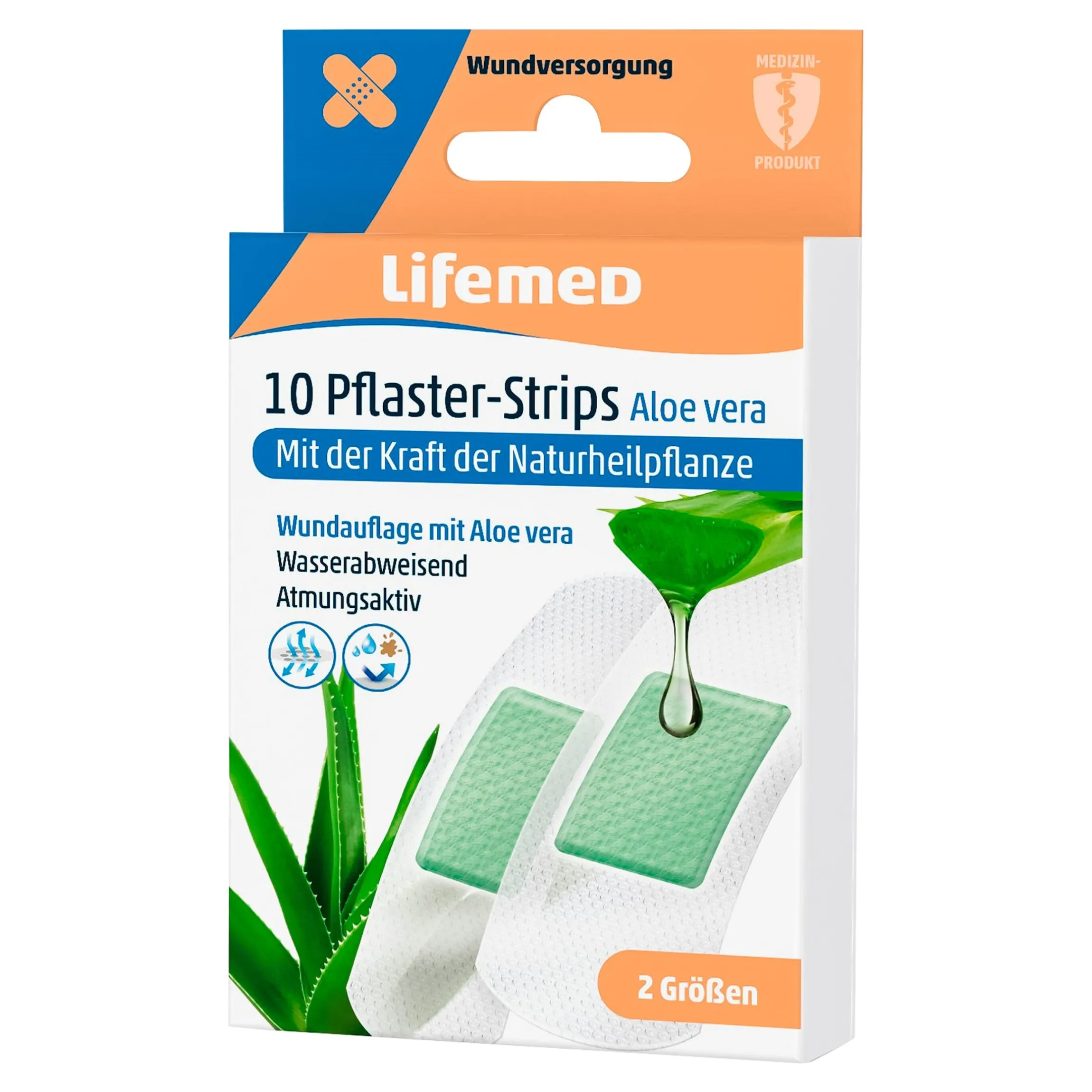 Pflaster mit Aloe Vera, 10 Stück
