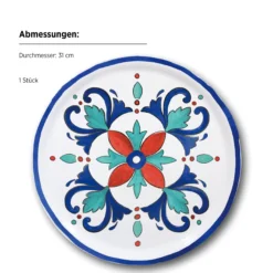Pizzateller, Porzellan Margot