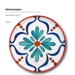Pizzateller, Porzellan Margot