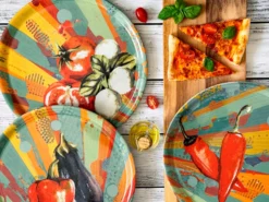 Pizzateller, Porzellan Pop