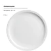 Pizzateller Set, Porzellan Barca