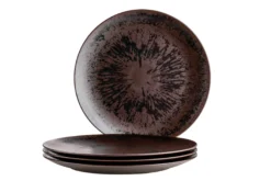 Platzteller-Set, Keramik Metallic Bronze