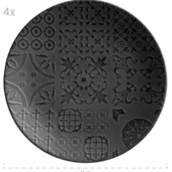Platzteller-Set, Steinzeug Trad. Tiles