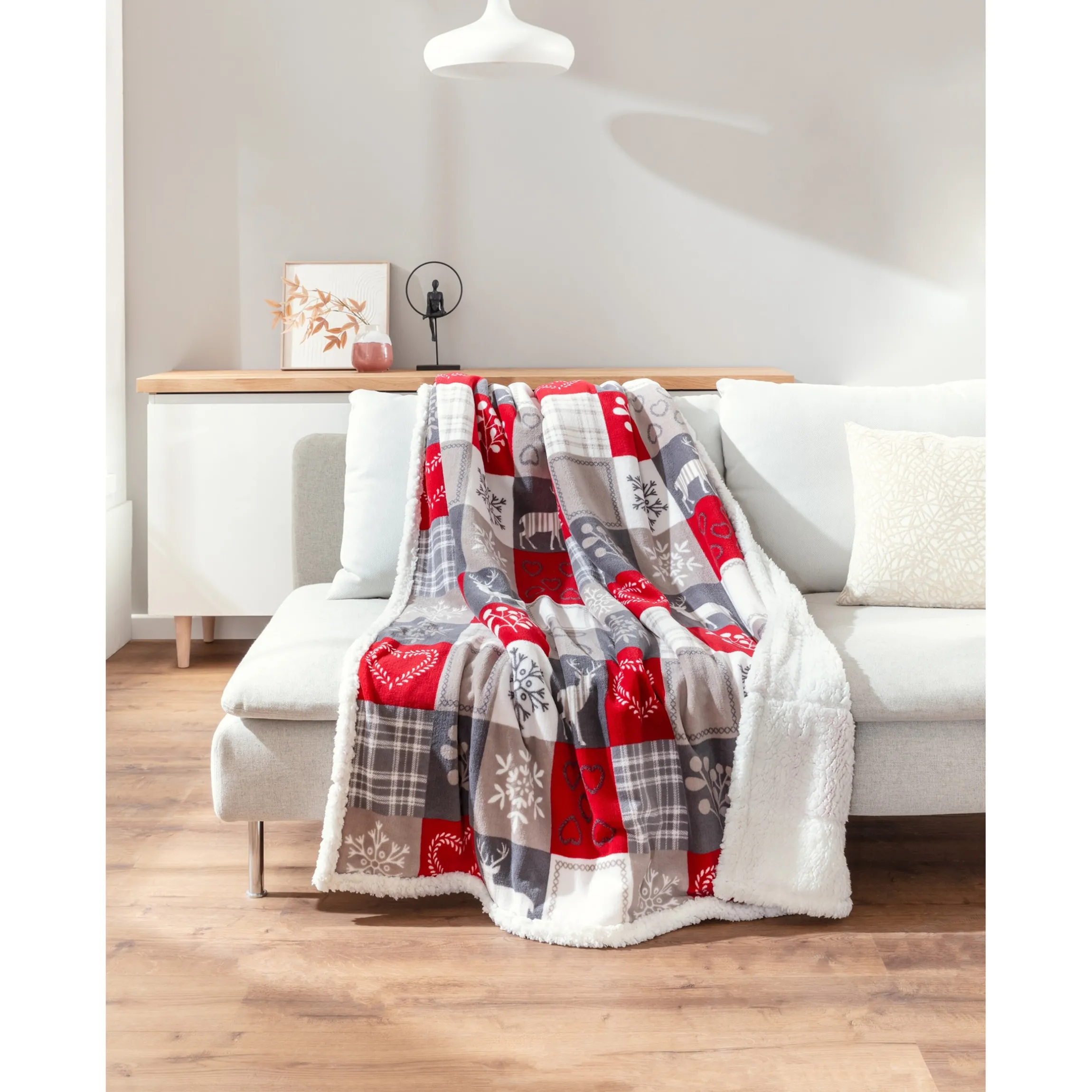 Premium-Kuscheldecke "Polar", 170x130 cm mit Kuschelsocken