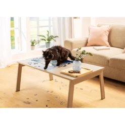 Puzzletisch mit 4 Schubladen, drehbar inkl. Abdeckung + Puzzle-Kleber Permanent, 200 ml für 1500 Teile