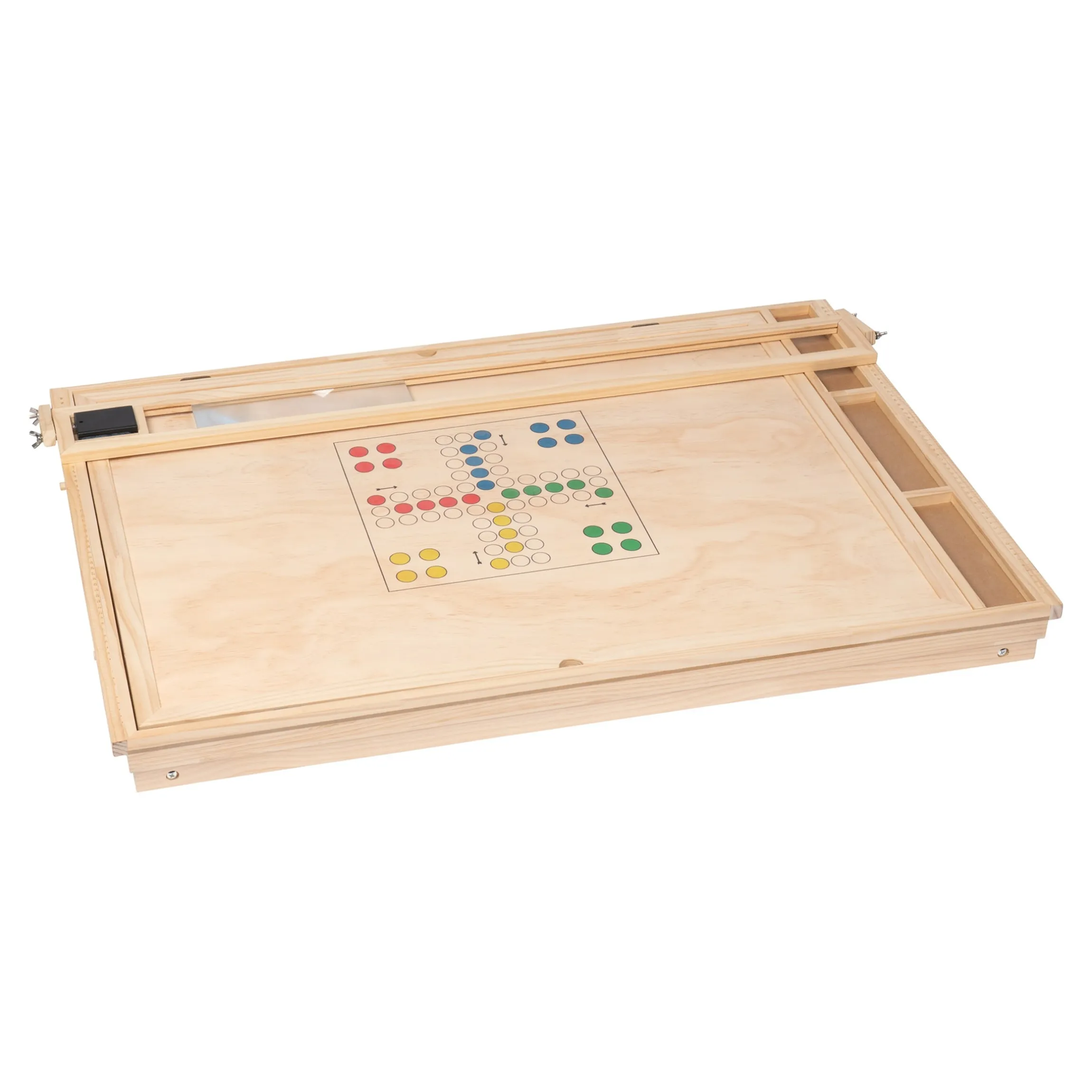Puzzletisch "Premium" mit LED-Licht, 4 Schubladen, Lupe, mit Beinen, klappbar für 1500 Teile
