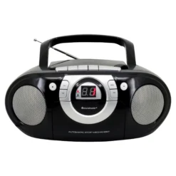Radio-Kassettenspieler mit CD schwarz