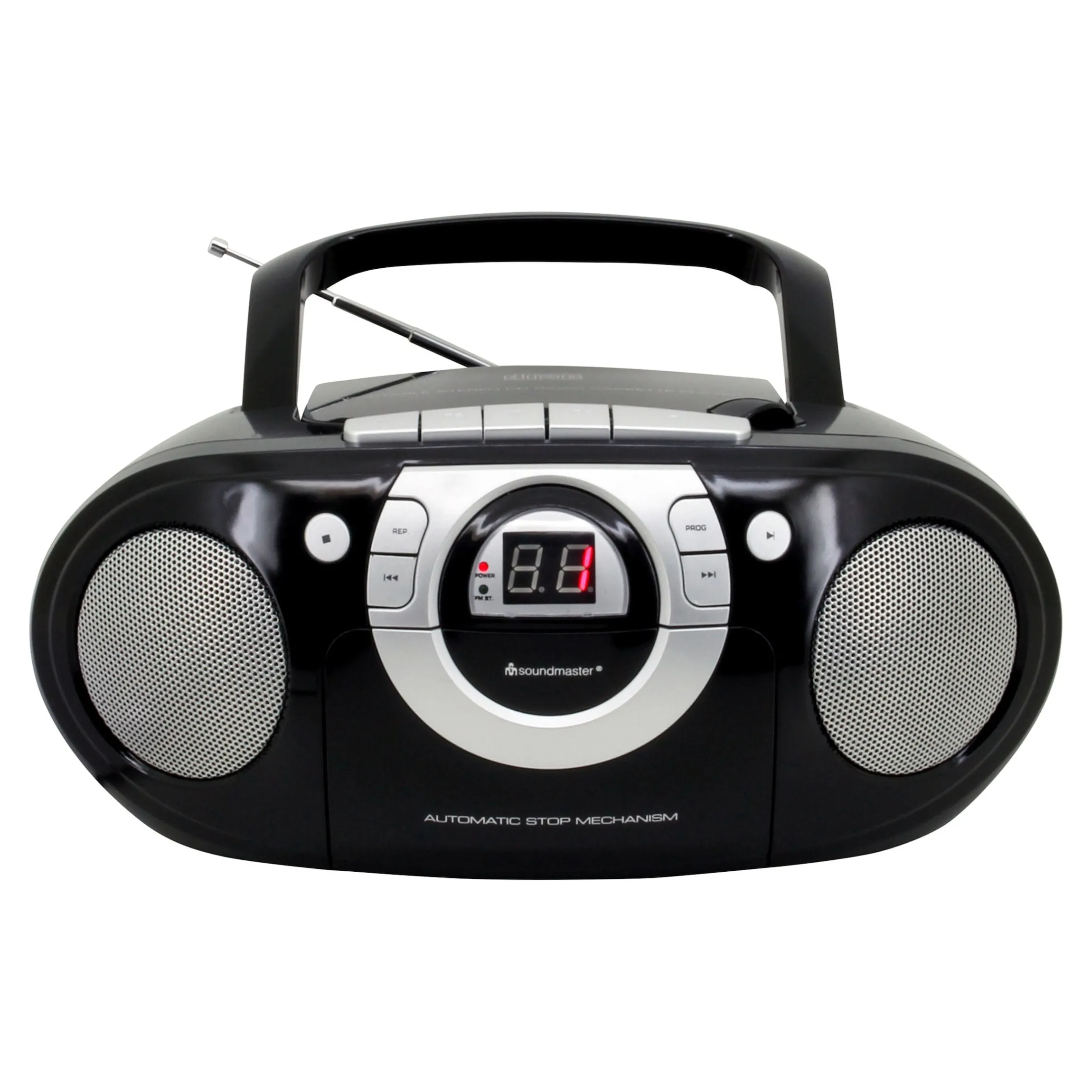 Radio-Kassettenspieler mit CD schwarz