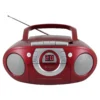 Radio-Kassettenspieler mit CD rot
