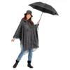 Regenponcho "Punkte" schwarz