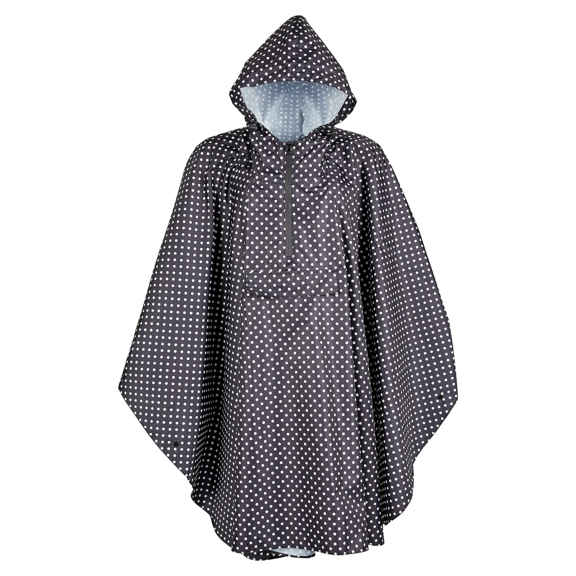 Regenponcho "Punkte" schwarz
