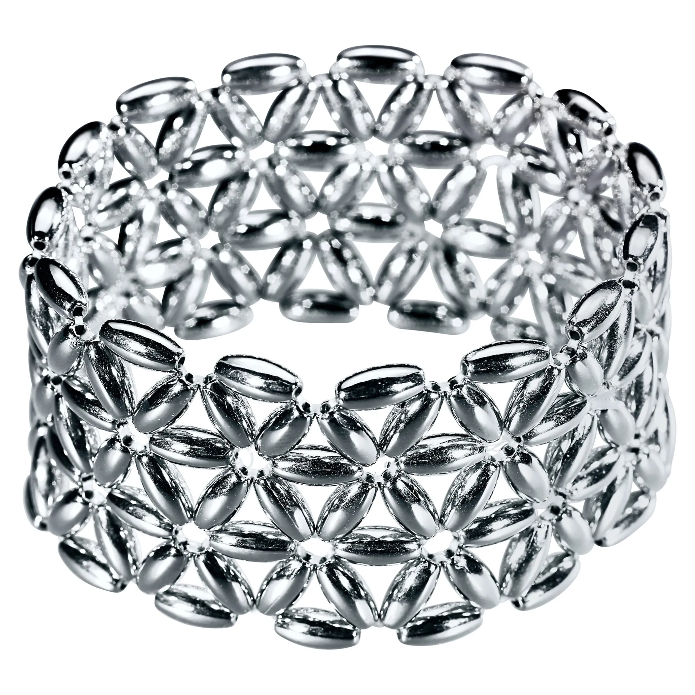 Ärmel-Raffer "Elegance", 2 Stück silber