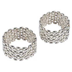Ärmel-Raffer "Elegance", 2 Stück silber