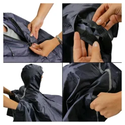 Rollstuhl-Regencape schwarz