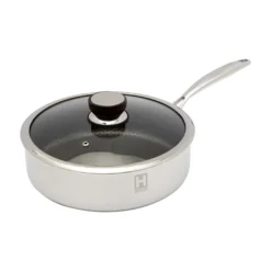 Schmorpfanne mit Wabenstruktur, Edelstahl, 26 cm