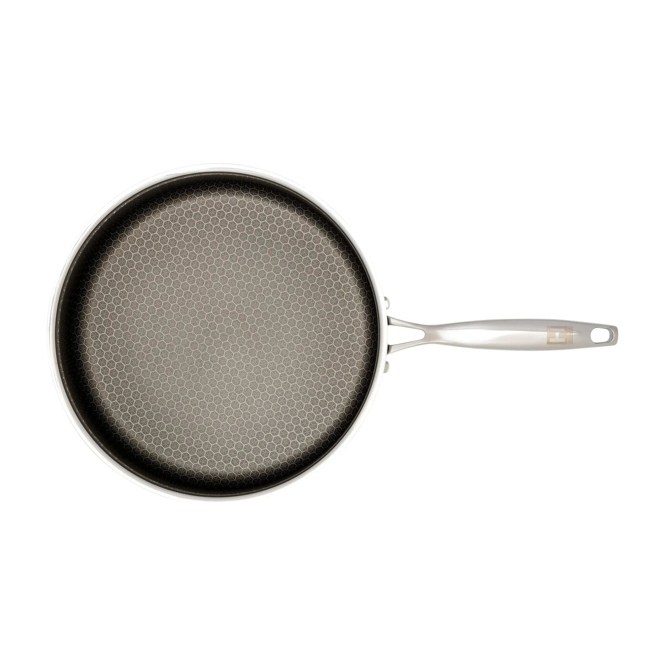 Schmorpfanne mit Wabenstruktur, Edelstahl, 26 cm