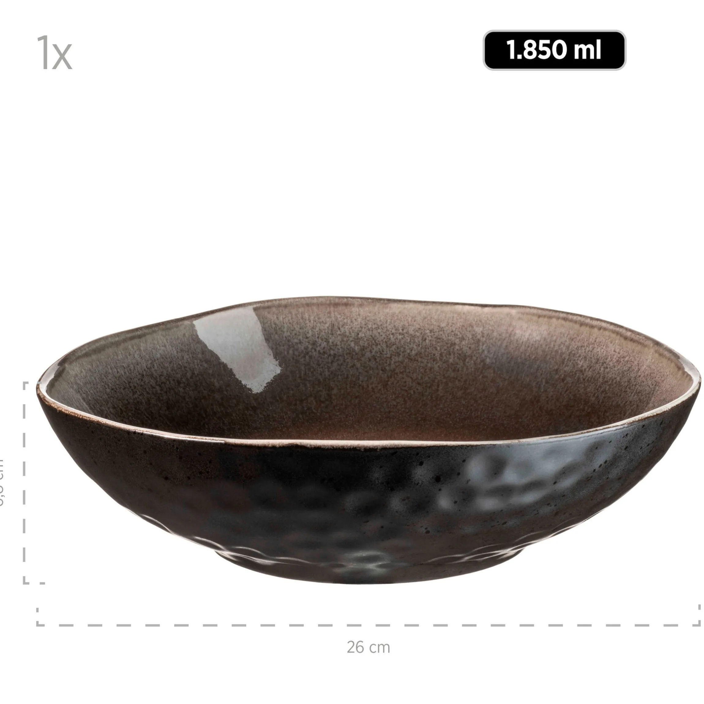 Schüssel-Set, Keramik Niara Organic 9 x Schüssel