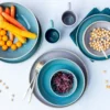 Schüssel Set, Steinzeug Candy Blau