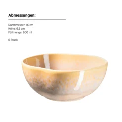 Schüssel Set, Steinzeug Cordelia Grün