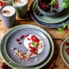 Schüssel-Set, Steinzeug Moos'N'Stein Grau