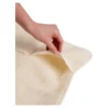 Sesselkissen und Armlehnenschoner-Set, 3-teilig, Schurwolle creme