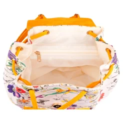 Set Rucksack & Geldbeutel „Flower“, 2-teilig gelb