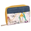 Set Rucksack & Geldbeutel „Flower“, 2-teilig blau