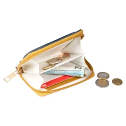 Set Rucksack & Geldbeutel „Flower“, 2-teilig blau