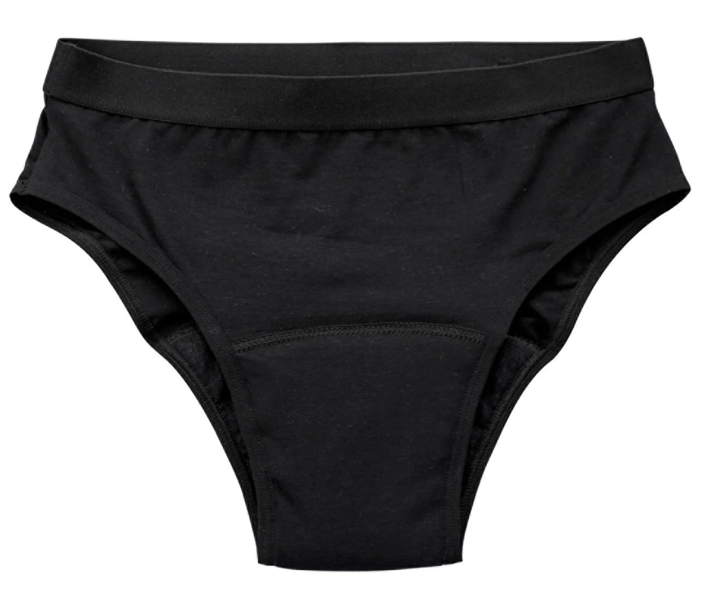 Slip mit Saugeinlage Schwarz