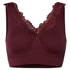 Soft-BH mit Spitze „Elegant“ bordeaux