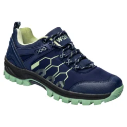 Softshell-Trekkingschuh unisex, wasserabweisend blau, grün